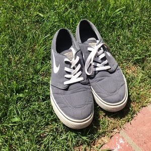 Gray Stefan Janoski Sneakers by Nike